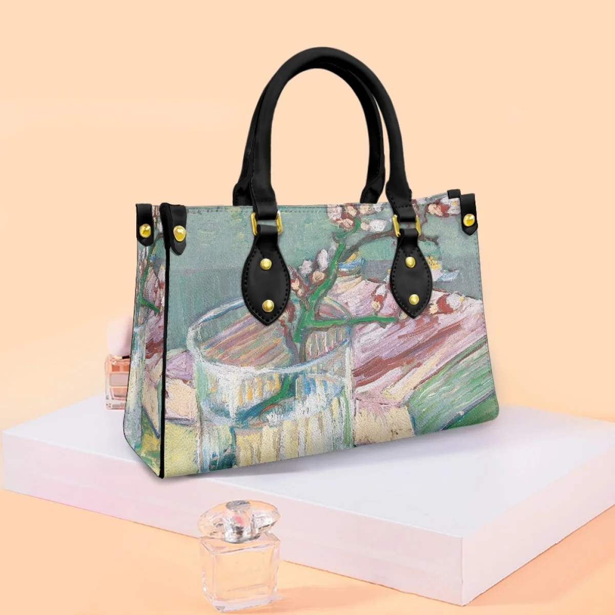 

Canvas Apple Luxurious Ladies Shoulder Bag Vincent Van Gogh Oils Female Cross Bags Fantasy Women Make Up Organizer Handbag