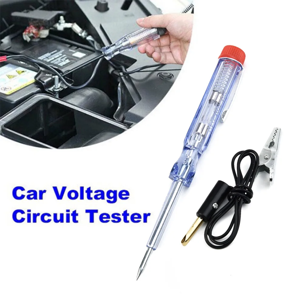 Car System Test Probe Lamp Pen With Alligator Clip Auto Car Light Circuit Tester Lamp 6/12/24V DC Voltage Circuit Tester Tools
Car System Test Probe Lamp Pen With Alligator Clip Auto Car Light Circuit Tester Lamp 6/12/24V DC Voltage Circuit Tester Tools