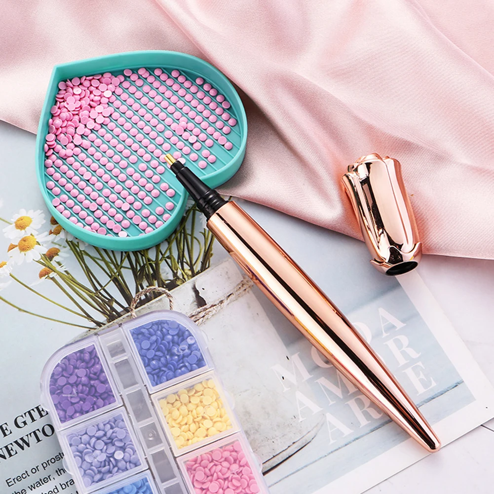 Metal Alloy Rose Flower Point Drill Pen 5D Diamond Painting Pen Cross Stitch Embroidery DIY Craft Nail Art Tool Accessories
Metal Alloy Rose Flower Point Drill Pen 5D Diamond Painting Pen Cross Stitch Embroidery DIY Craft Nail Art Tool Accessories