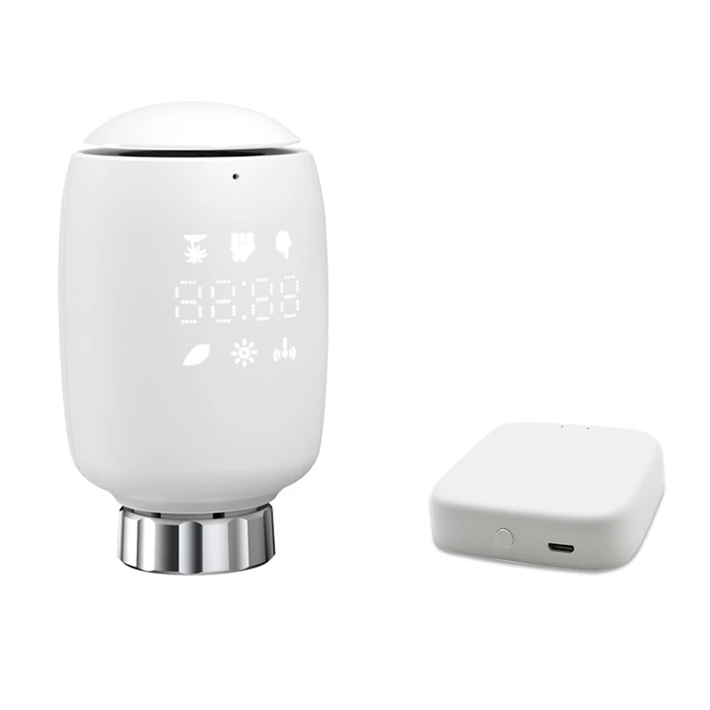 Tuya Zigbee3.0 Thermostatic Radiator Valve Temperature Controller Intelligent Radiator For Alexa Google Assistant
Tuya Zigbee3.0 Thermostatic Radiator Valve Temperature Controller Intelligent Radiator For Alexa Google Assistant