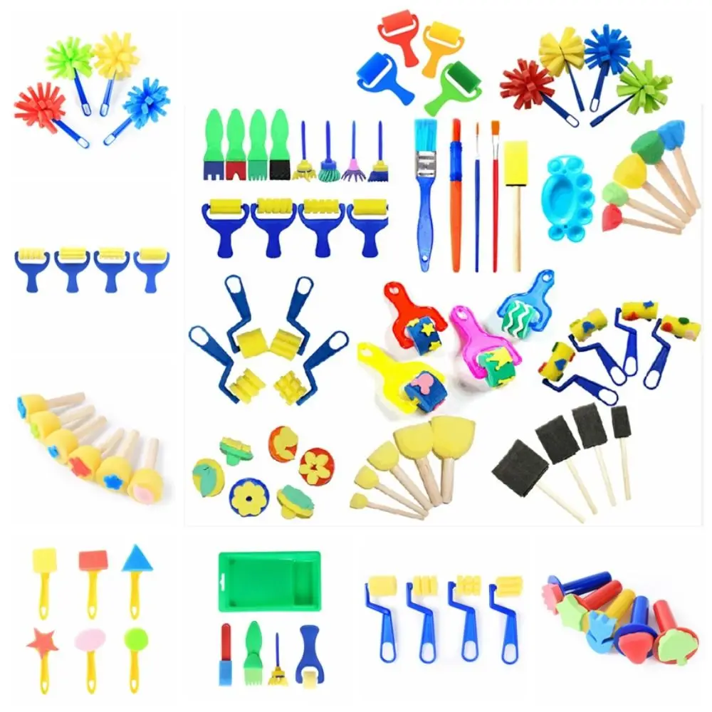 Handmade Creation Sponge Stamp Brush Kits Sponge Brush EVA Roller Mushroom Stick Flower Painting Educational Toys
Handmade Creation Sponge Stamp Brush Kits Sponge Brush EVA Roller Mushroom Stick Flower Painting Educational Toys
