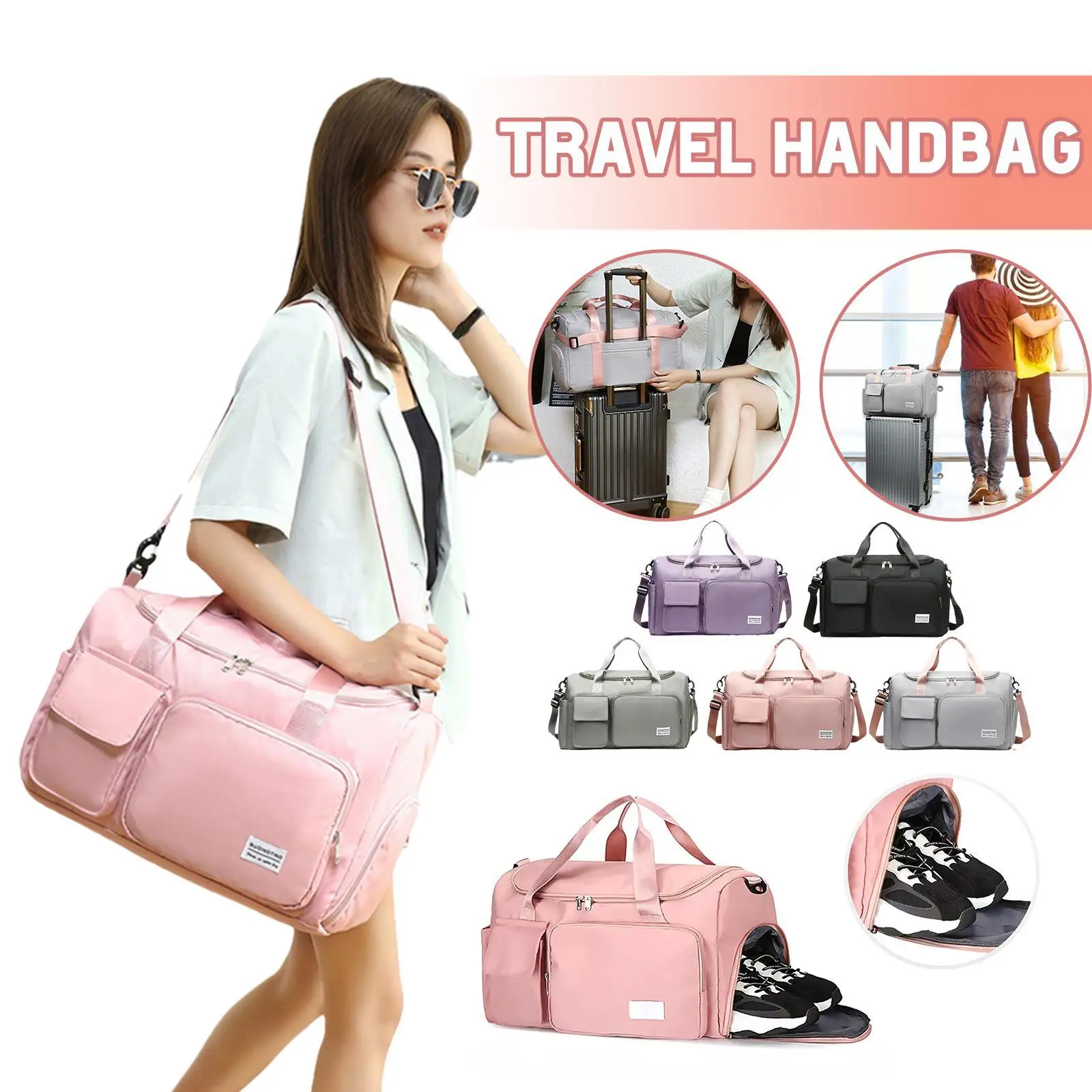 Women's Shoulder Travel Shoulder Bag Sports Large Multifunctional Lady's Handbag For Girls Sports Capacity Storage Bag 2022 New
Women's Shoulder Travel Shoulder Bag Sports Large Multifunctional Lady's Handbag For Girls Sports Capacity Storage Bag 2022 New