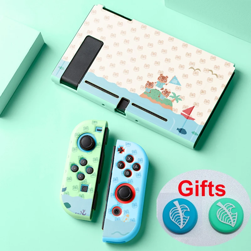 

Animals Protective Case For Nintendo Switch Shell NS Joycon Game Console Housing with thumb grip caps for Nintendo Switch OLED