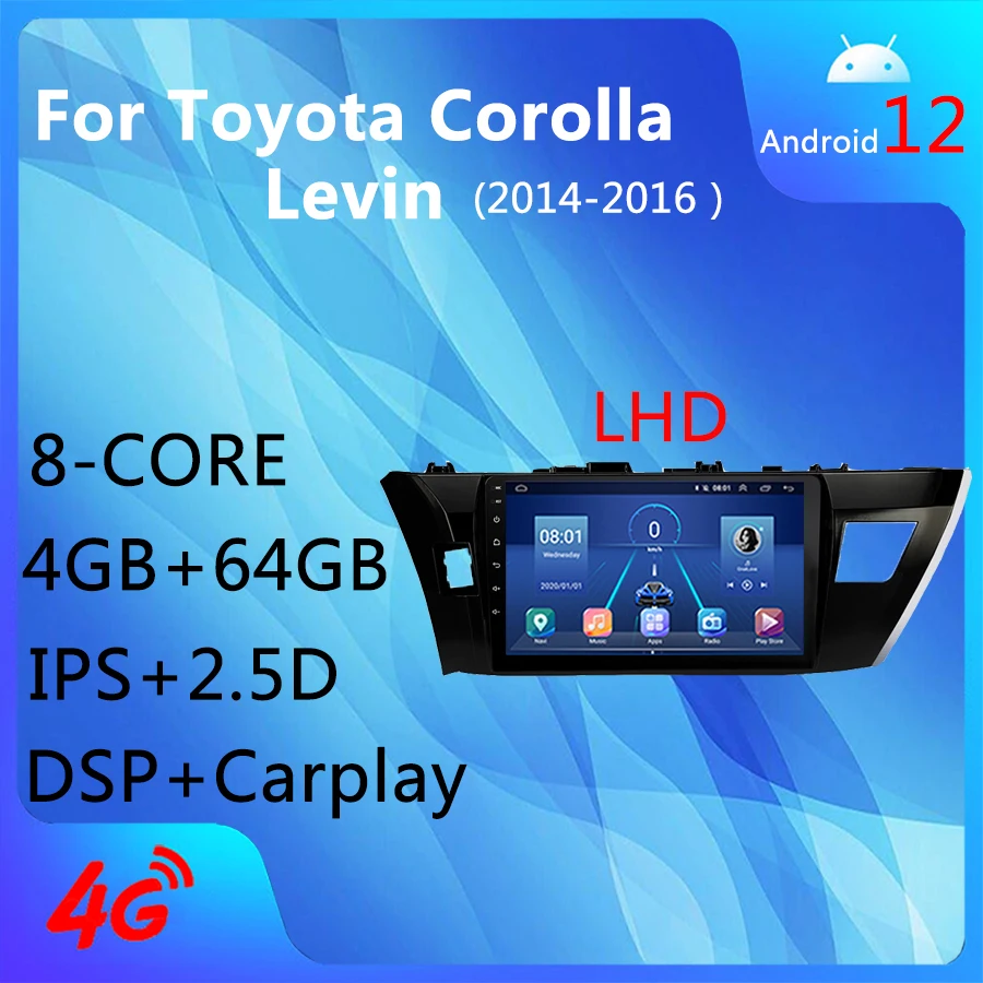 Android 12,0 4G + WIFI 8 ядер 4 + 64 ГБ Carplay DSP AM AHD GPS навигация автомобильный Радио медиаплеер для Toyota Corolla Levin 2014 - 2016
Android 12,0 4G + WIFI 8 ядер 4 + 64 ГБ Carplay DSP AM AHD GPS навигация автомобильный Радио медиаплеер для Toyota Corolla Levin 2014 - 2016