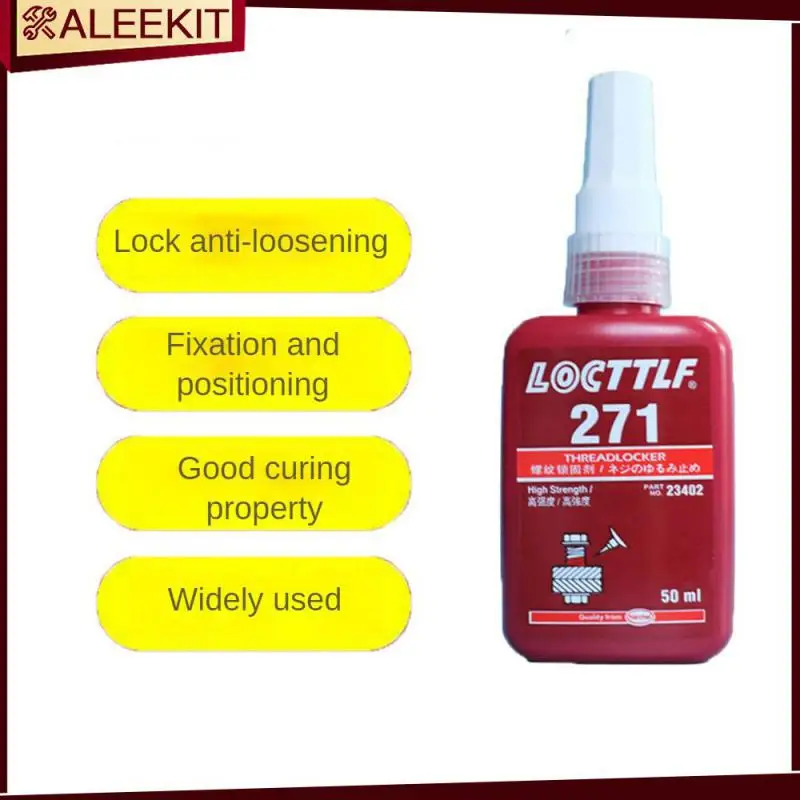 Anaerobic Adhesive 50ml Universal Locking Adhesive Anti-slip Threadlocker Accessories Tools Screw Glue 271 Threaded Nuts Metal
Anaerobic Adhesive 50ml Universal Locking Adhesive Anti-slip Threadlocker Accessories Tools Screw Glue 271 Threaded Nuts Metal