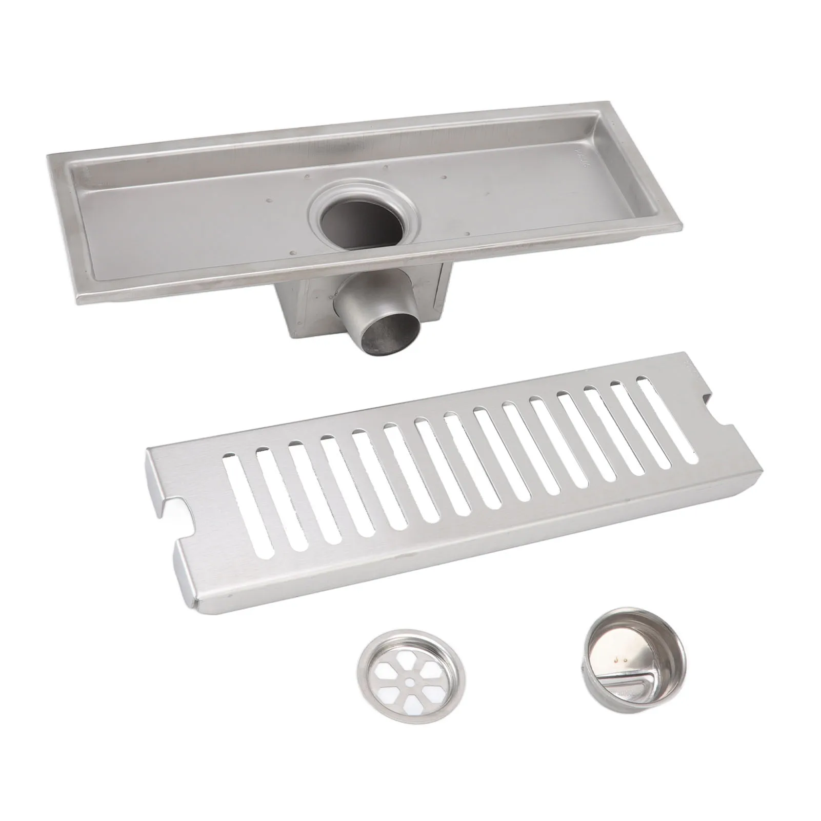 12 Inch Rectangular Linear Shower Drain with Anti-Odor Check Valve for Quick Bathroom/Kitchen Drainage 
12 Inch Rectangular Linear Shower Drain with Anti-Odor Check Valve for Quick Bathroom/Kitchen Drainage