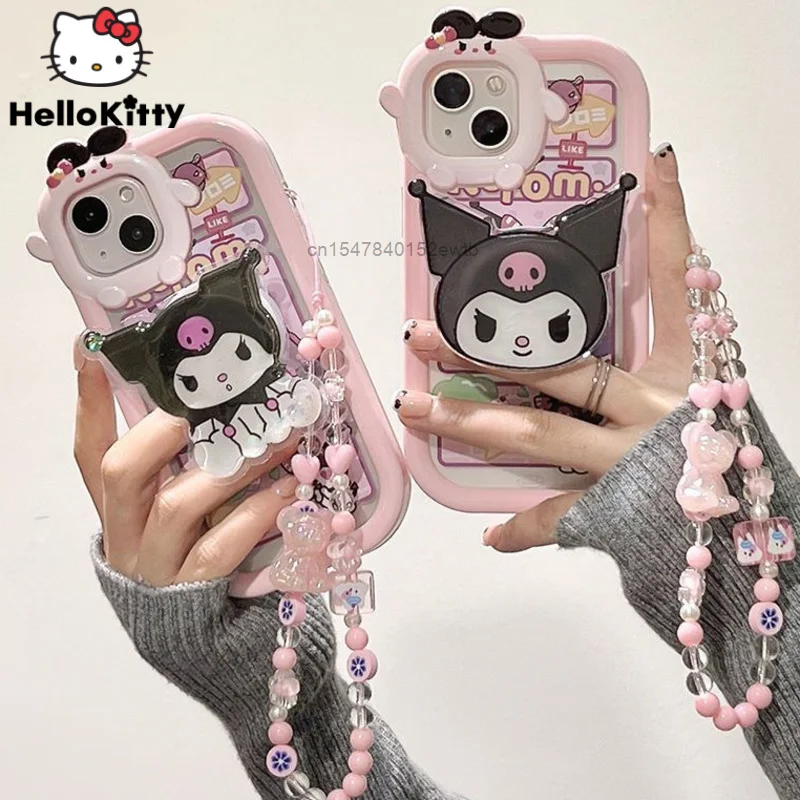 Новый Модный чехол для телефона Sanrio Kuromi для iPhone 14 13 12 Mini 11 Pro X XS Max XR 7 8 Plus, мягкий чехол с полным покрытием и держателями
Новый Модный чехол для телефона Sanrio Kuromi для iPhone 14 13 12 Mini 11 Pro X XS Max XR 7 8 Plus, мягкий чехол с полным покрытием и держателями