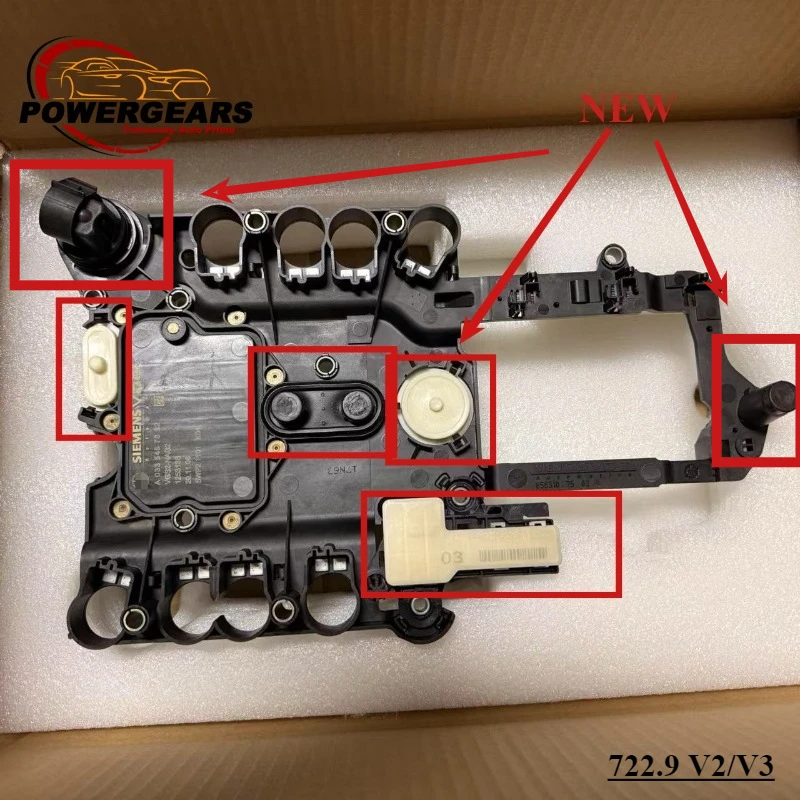 722.9 Новые детали TCU костюм для Mercedes Benz Блок управления коробкой передач Проводник пластина A 0335457332 A 0002702600 С прогемлениями
722.9 Новые детали TCU костюм для Mercedes Benz Блок управления коробкой передач Проводник пластина A 0335457332 A 0002702600 С прогемлениями