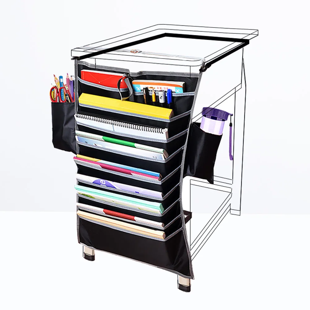 1 pc Desk Hanging Bag Adjustable Student Storage Pockets Books Organizer for Office Bedroom
1 pc Desk Hanging Bag Adjustable Student Storage Pockets Books Organizer for Office Bedroom