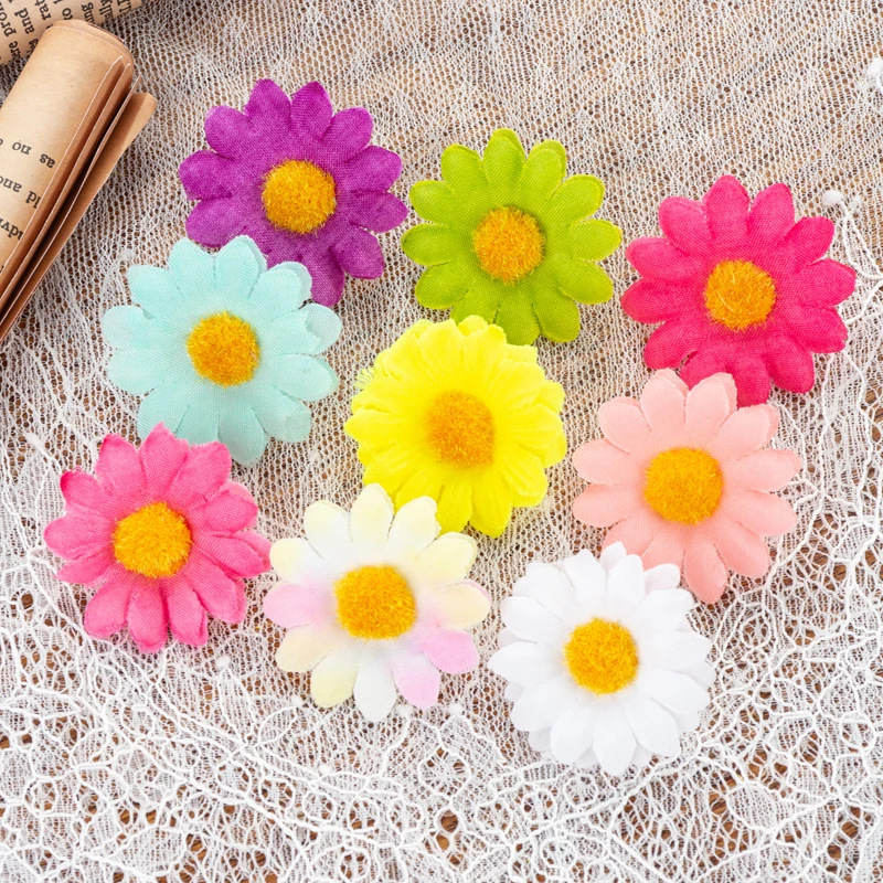 Artificial Flowers Small Daisy Scrapbooking 100Pcs 4Cm Fake Flowers Wedding Party Home Decor Christmas Wreath Bridal Accessories
Artificial Flowers Small Daisy Scrapbooking 100Pcs 4Cm Fake Flowers Wedding Party Home Decor Christmas Wreath Bridal Accessories