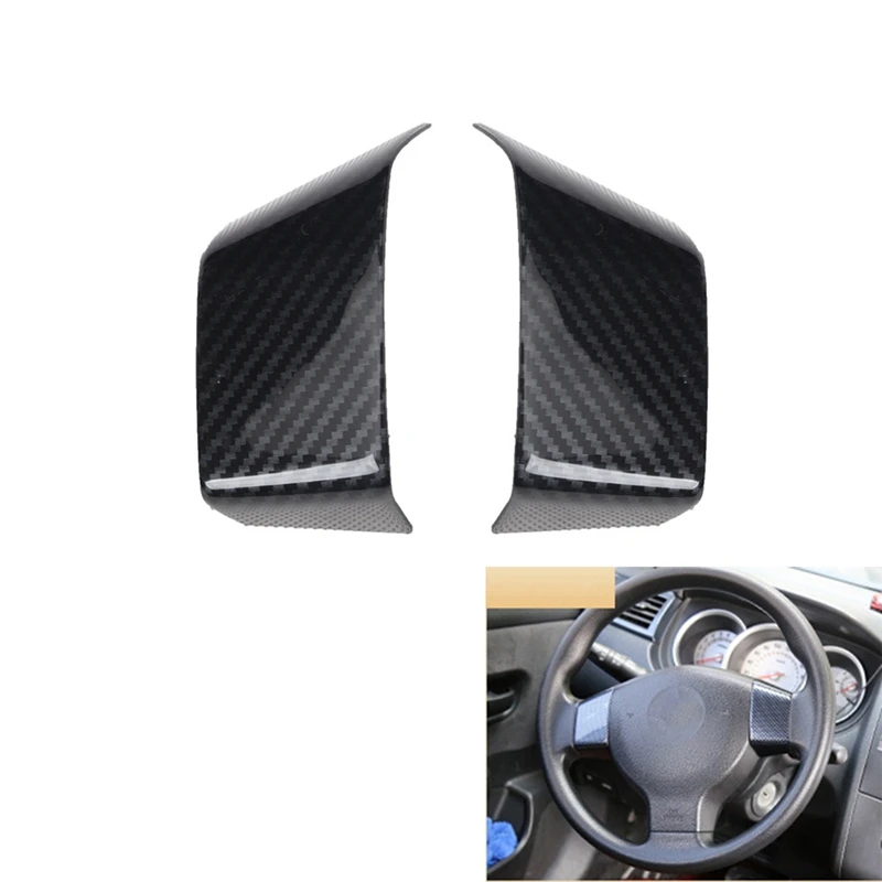 2Pcs Car Carbon Fiber Steering Wheel Panel Cover Trim Decoration Frame Sticker For Nissan Tiida RHD 2005-2010
2Pcs Car Carbon Fiber Steering Wheel Panel Cover Trim Decoration Frame Sticker For Nissan Tiida RHD 2005-2010