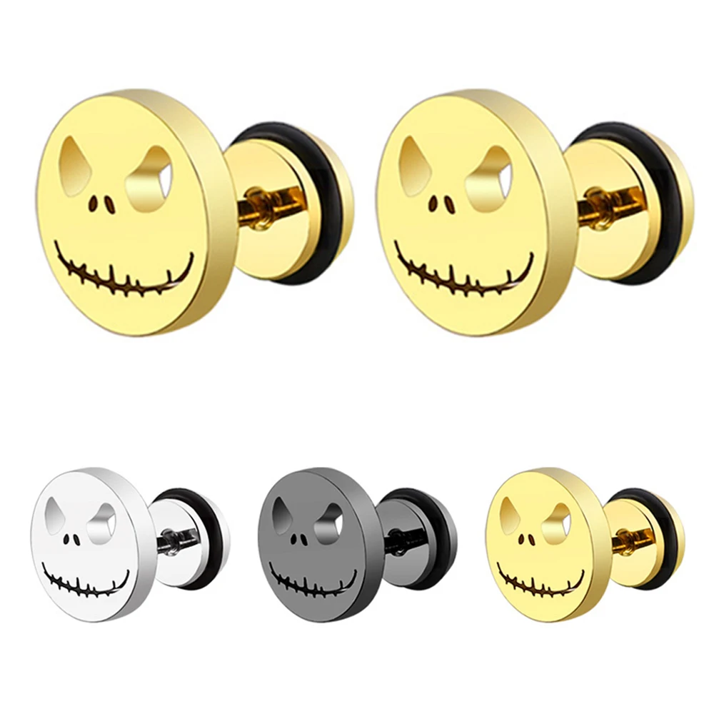 2Pcs Golden Silver Color Skull Stud Earring Stainless Steel Piercing Earrings Ear Studs Small Earrings Punk Piercing Jwelry 16G
2Pcs Golden Silver Color Skull Stud Earring Stainless Steel Piercing Earrings Ear Studs Small Earrings Punk Piercing Jwelry 16G