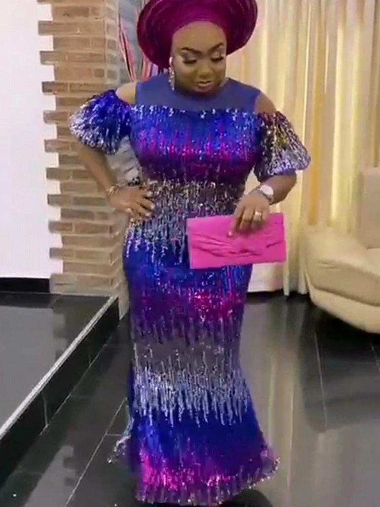 African Dresses For Women Elegant Glitter Luxury Hip Wrap Bodycon Wedding Party Evening Dresses Birthday Night Celebrity Outfits
African Dresses For Women Elegant Glitter Luxury Hip Wrap Bodycon Wedding Party Evening Dresses Birthday Night Celebrity Outfits