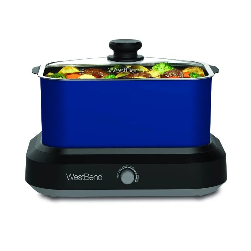 West Bend 87906BHT Large Capacity 6-Quart Non-Stick Versatility Cooker with 5 Different Temperature Control Settings
West Bend 87906BHT Large Capacity 6-Quart Non-Stick Versatility Cooker with 5 Different Temperature Control Settings