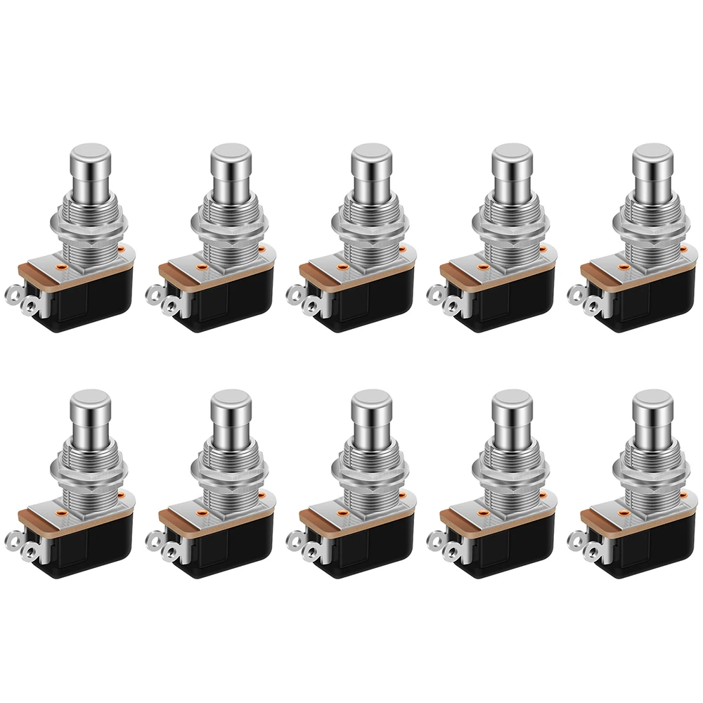 10PCS Momentary Soft Touch Foot Switch SPST Normally Open 2 PIN Stomp Box Push Button Footswitch for Guitar Effect Pedal
10PCS Momentary Soft Touch Foot Switch SPST Normally Open 2 PIN Stomp Box Push Button Footswitch for Guitar Effect Pedal