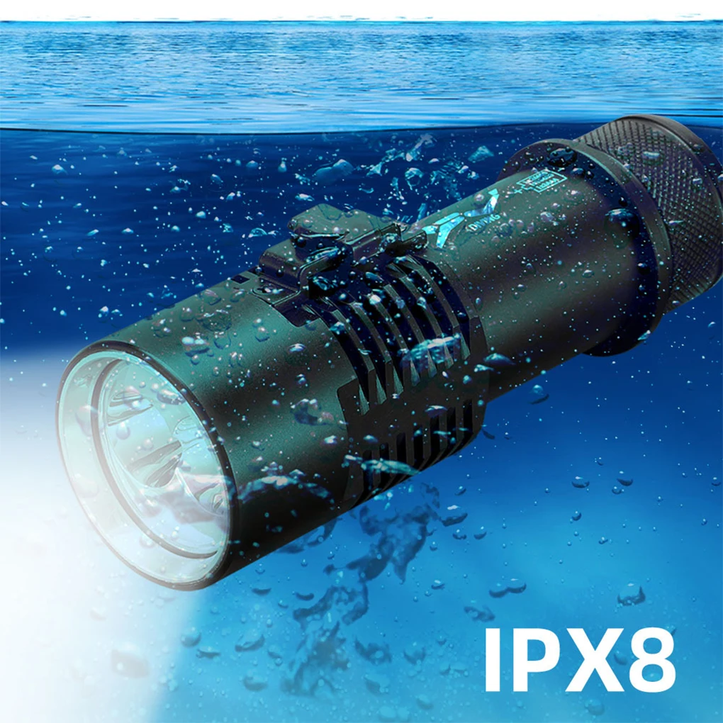 Diving Torch Flashlight Dive Supplies 4000LM High-strength CNC 3 7V Underwater Equipment Compact Size Camping Accessories
Diving Torch Flashlight Dive Supplies 4000LM High-strength CNC 3 7V Underwater Equipment Compact Size Camping Accessories