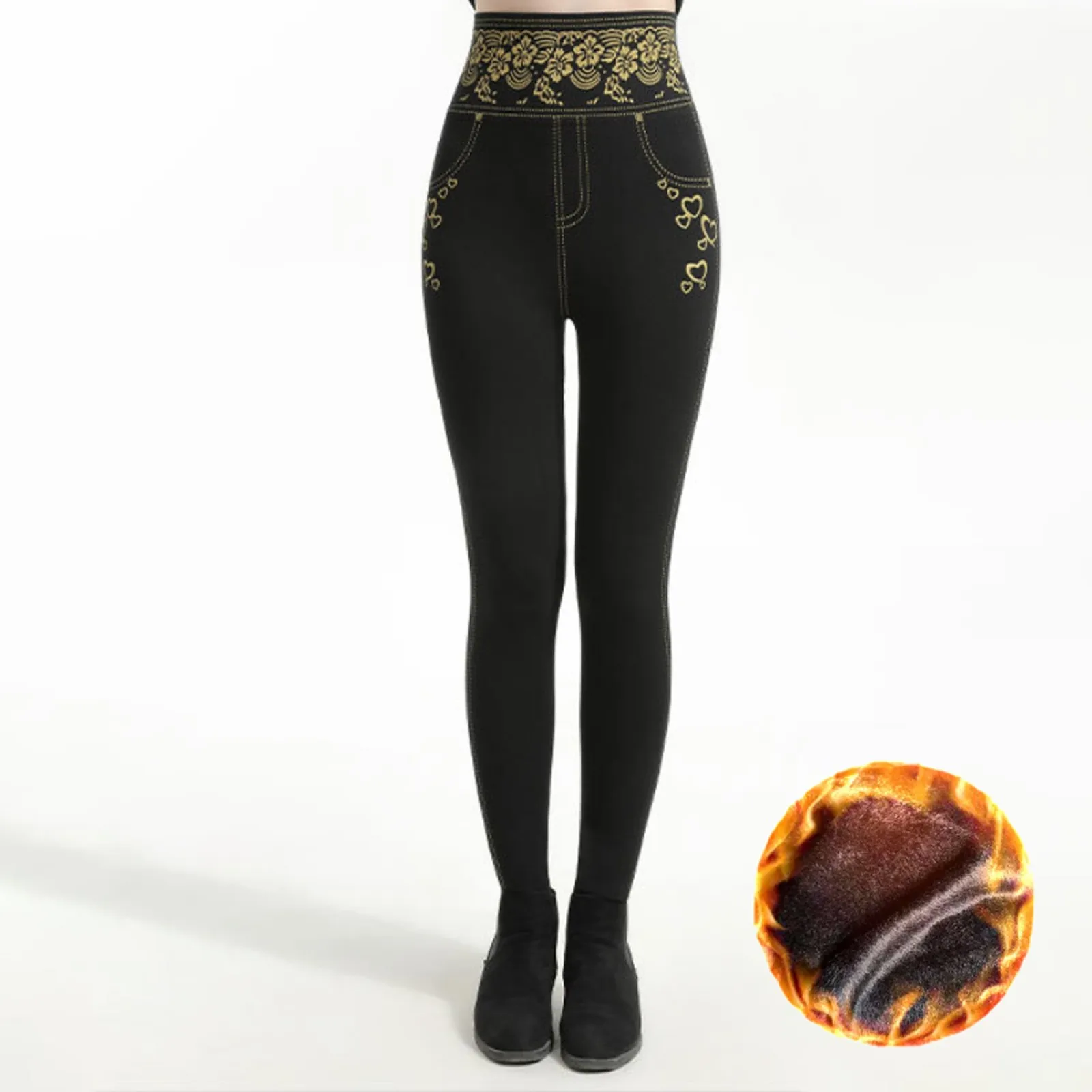 Женские модные зимние облегающие эластичные утепленные леггинсы с высокой талией и принтом h, послеродовой наряд для дома 
Женские модные зимние облегающие эластичные утепленные леггинсы с высокой талией и принтом h, послеродовой наряд для дома