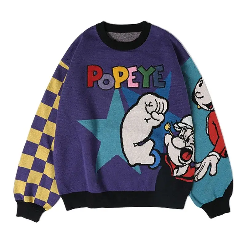 Harajuku Sweater Women Cartoon Design Loose Women Pullover Thick Sweater Letters Girls Cotton Knitted Jumper Tops Plaid
Harajuku Sweater Women Cartoon Design Loose Women Pullover Thick Sweater Letters Girls Cotton Knitted Jumper Tops Plaid