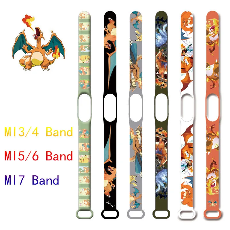 Покемон фигурки Mi Band 3 4 5 6 Детские Покемон периферийные игрушки Mi 7 ремешок силиконовый ремешок Новый Charizard спортивный смарт-браслет
Покемон фигурки Mi Band 3 4 5 6 Детские Покемон периферийные игрушки Mi 7 ремешок силиконовый ремешок Новый Charizard спортивный смарт-браслет