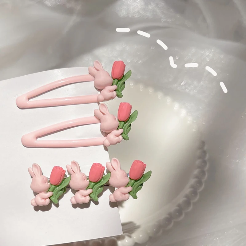 Cute Pink Rabbit Hair Clip Children's Girl Animal Hairpins Korea Simple Hair Accessories Headwear Barrette Stick Hairpin
Cute Pink Rabbit Hair Clip Children's Girl Animal Hairpins Korea Simple Hair Accessories Headwear Barrette Stick Hairpin