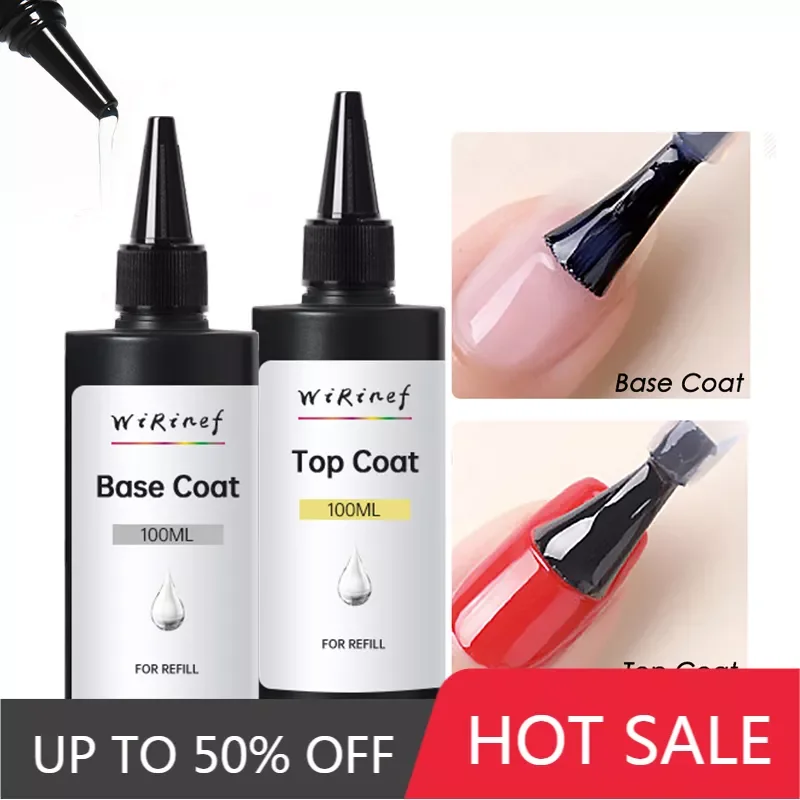WiRinef 100ml UV Gel No Wipe Top Coat Base Coat Nail Polish Liquid Peel Off Tape Cuticle Oil
WiRinef 100ml UV Gel No Wipe Top Coat Base Coat Nail Polish Liquid Peel Off Tape Cuticle Oil