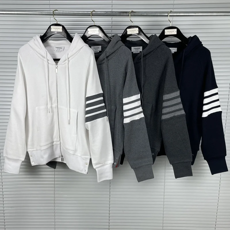 Brand Fashion TB hooded THOM Clothing Solid Cotton Men Women Autumn Winter Sweatshirts Waffle Hoodies Casual Sportswear Coat
Brand Fashion TB hooded THOM Clothing Solid Cotton Men Women Autumn Winter Sweatshirts Waffle Hoodies Casual Sportswear Coat