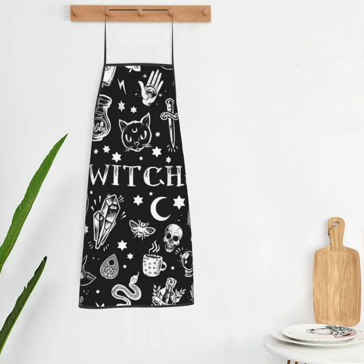 WITCH PATTERN Halloween Apron Evil Horror Cooking Fashion Kitchen Accessories Manicure Work Aprons without Pocket
WITCH PATTERN Halloween Apron Evil Horror Cooking Fashion Kitchen Accessories Manicure Work Aprons without Pocket