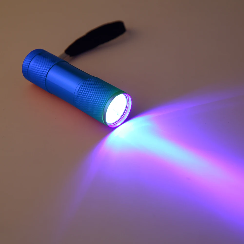 

Portable Flashlight Purple Light Anti-Skid 395nm Backlight Ultraviolet Torch Detector Fluorescent Lamps Supplies