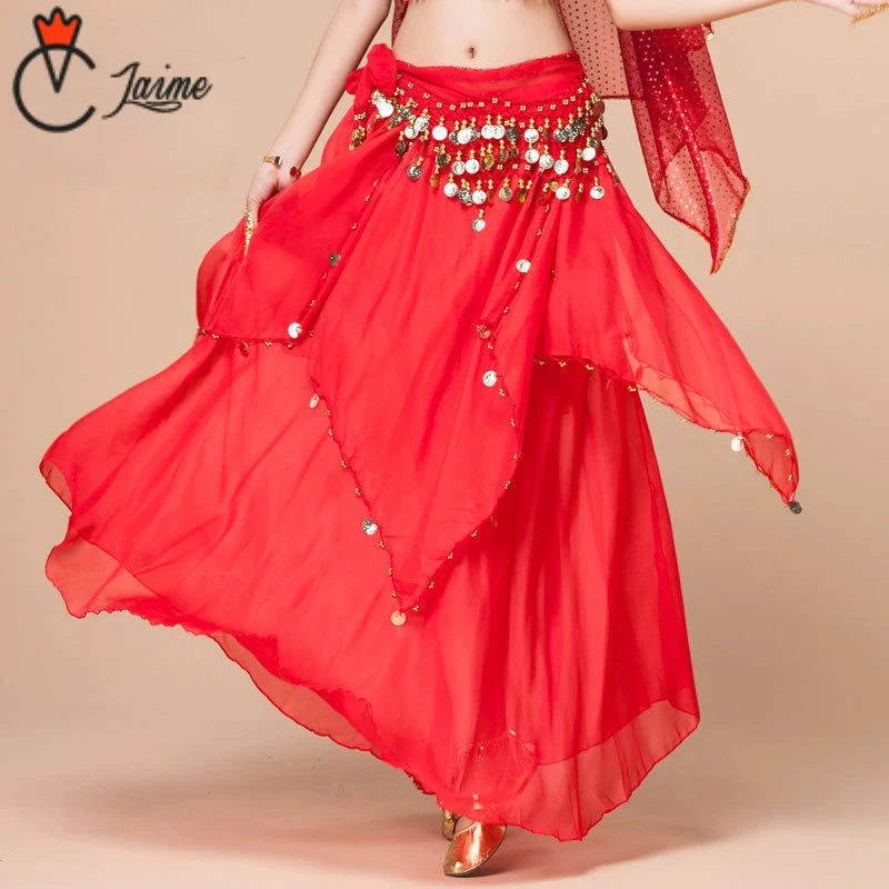 8 Colors Solid Dancewear Women Bollywood Dance Wear Chiffon Indian Skirt Elastic Waist Long Belly Dance Coin Skirts
8 Colors Solid Dancewear Women Bollywood Dance Wear Chiffon Indian Skirt Elastic Waist Long Belly Dance Coin Skirts