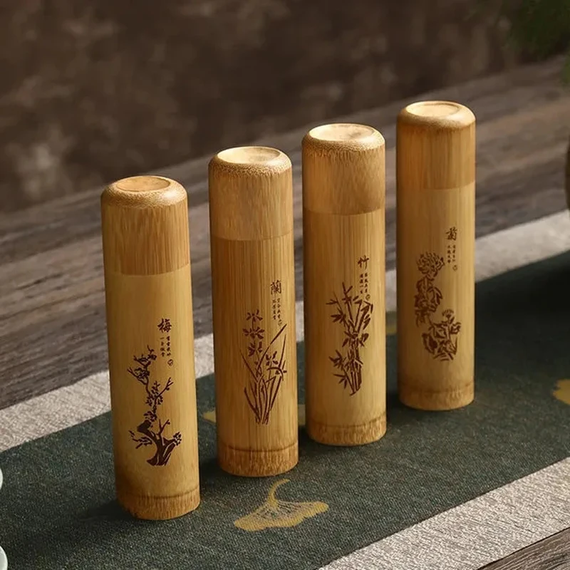 Chinese Style Pu'er Tea Box Healthy Natural Bamboo Tea canister Large Sealed Tea Buckets Small Cylindrical Portable Tea Cans
Chinese Style Pu'er Tea Box Healthy Natural Bamboo Tea canister Large Sealed Tea Buckets Small Cylindrical Portable Tea Cans