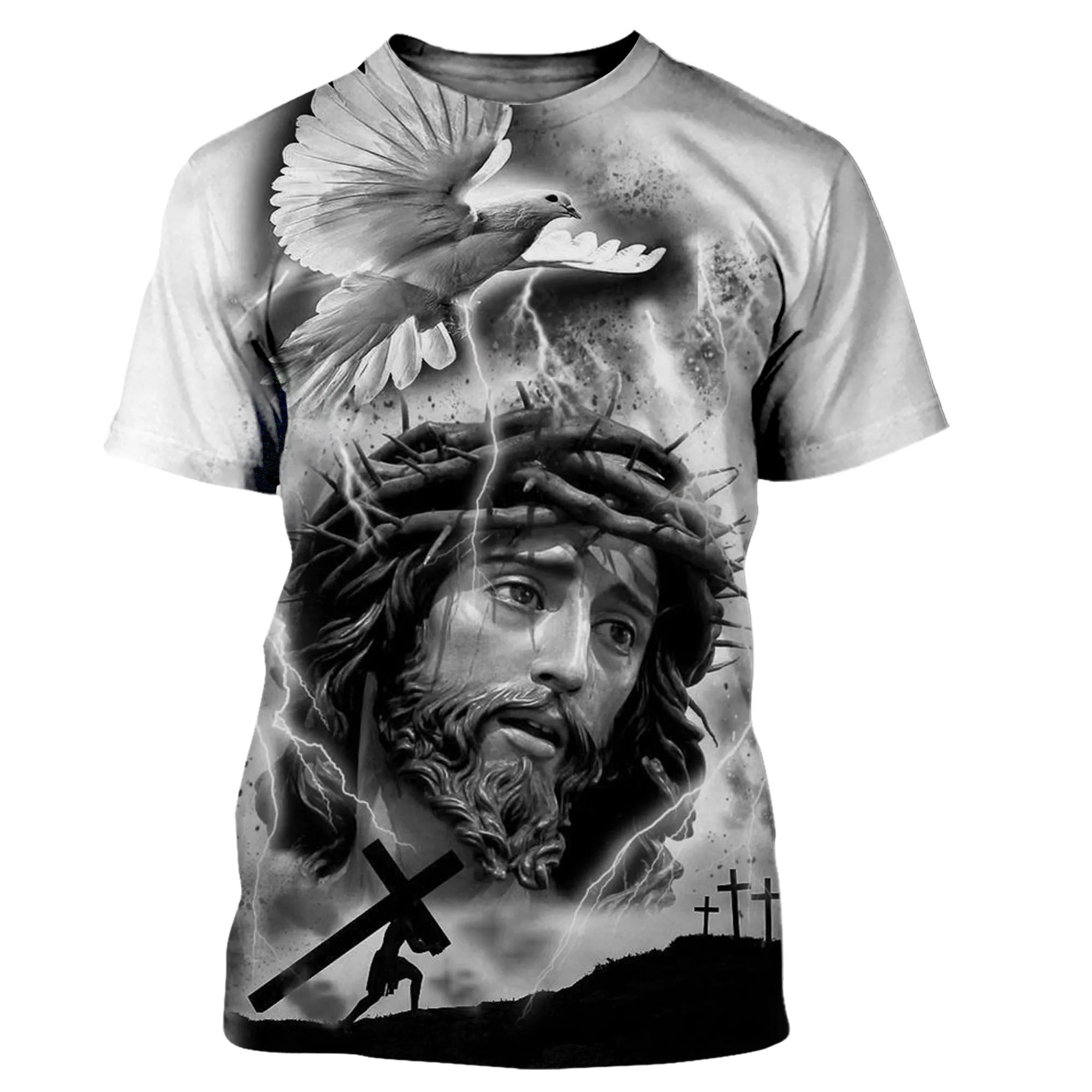 2022 Men's Clothing Religious Men/women T-shirt Cool 3d Print T-shirt Harajuku Style Short Sleeve Dropshipping Top 6xl Summer
2022 Men's Clothing Religious Men/women T-shirt Cool 3d Print T-shirt Harajuku Style Short Sleeve Dropshipping Top 6xl Summer