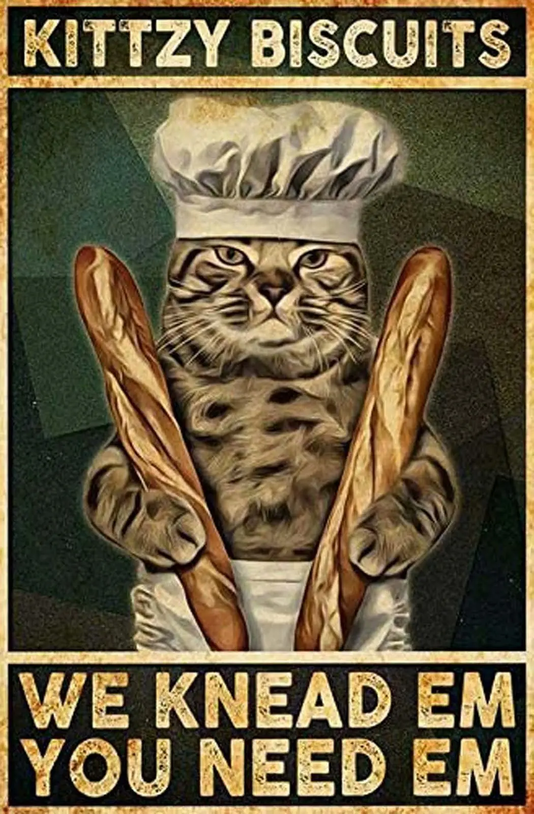 Retro Metal Tin Sign Wall Decor - Kitty Biscuits - Funny Vintage Tin Sign Wall Plaque Poster for Cafe Bar Restaurant Supermarket
Retro Metal Tin Sign Wall Decor - Kitty Biscuits - Funny Vintage Tin Sign Wall Plaque Poster for Cafe Bar Restaurant Supermarket