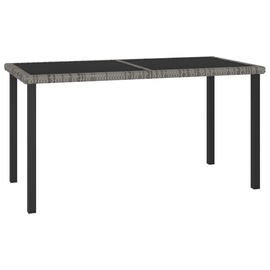 Garden Dining Table, Poly Rattan Outdoor Table , Patio Furniture Grey 140x70x73 cm
Garden Dining Table, Poly Rattan Outdoor Table , Patio Furniture Grey 140x70x73 cm