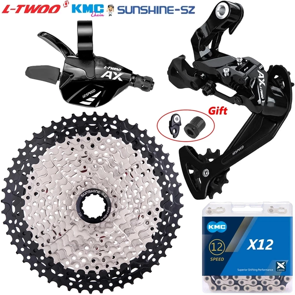 LTWOO MTB 12 Speed Groupset AX12 Trigger Shifter Rear Derailleur 12V11-46T/50T/52T HG Cassette KMC X12 Chains for DEORE SL-M6100
LTWOO MTB 12 Speed Groupset AX12 Trigger Shifter Rear Derailleur 12V11-46T/50T/52T HG Cassette KMC X12 Chains for DEORE SL-M6100