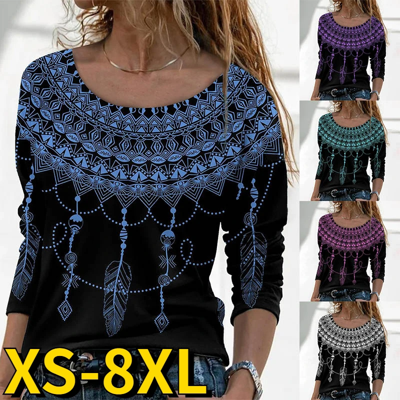 Autumn Women Elegant Long Sleeve Vintage Pullover New Design Printing Tops Everyday Street Trend T-shirt Winter Round Neck Tee
Autumn Women Elegant Long Sleeve Vintage Pullover New Design Printing Tops Everyday Street Trend T-shirt Winter Round Neck Tee