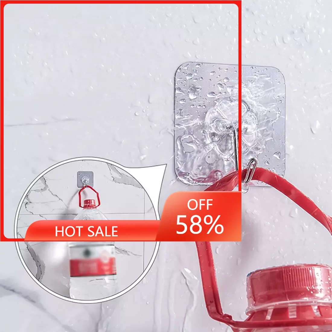 Wholesale 50/100PCS Transparent Strong Self Adhesive Wall Hook Hanger Suction Heavy Load Rack Sticker Hooks for Kitchen Bathroom
Wholesale 50/100PCS Transparent Strong Self Adhesive Wall Hook Hanger Suction Heavy Load Rack Sticker Hooks for Kitchen Bathroom