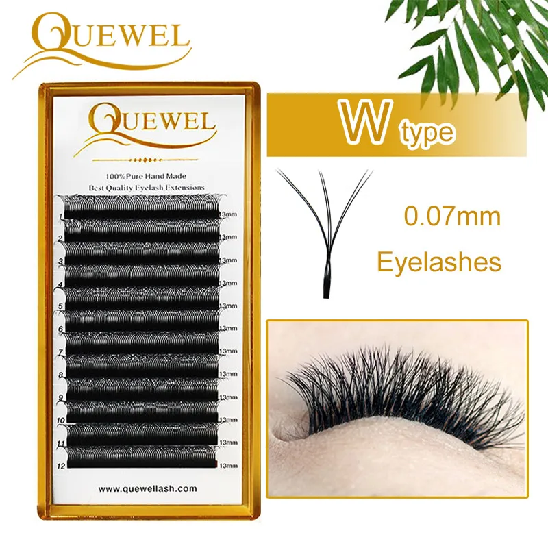 Quewel W Style Eyelash Extensions 3D Premade Volume Fans Lashes W Shape Invividual False Eyelashes 8-15 MM Popular Thick
Quewel W Style Eyelash Extensions 3D Premade Volume Fans Lashes W Shape Invividual False Eyelashes 8-15 MM Popular Thick