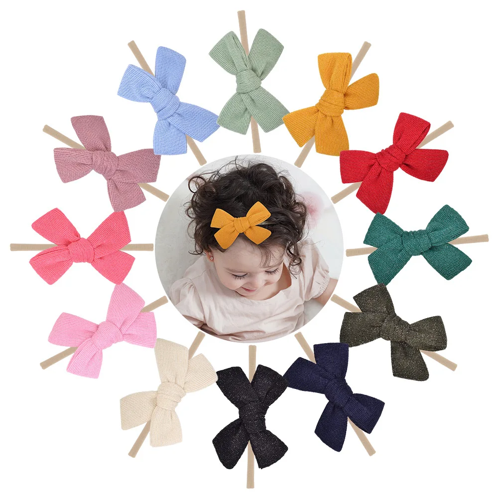 Baby Girls Nylon Headbands Linen Hair Bows Hairbands Handmade Hair Accessories for Newborn Infant Toddlers Kids
Baby Girls Nylon Headbands Linen Hair Bows Hairbands Handmade Hair Accessories for Newborn Infant Toddlers Kids