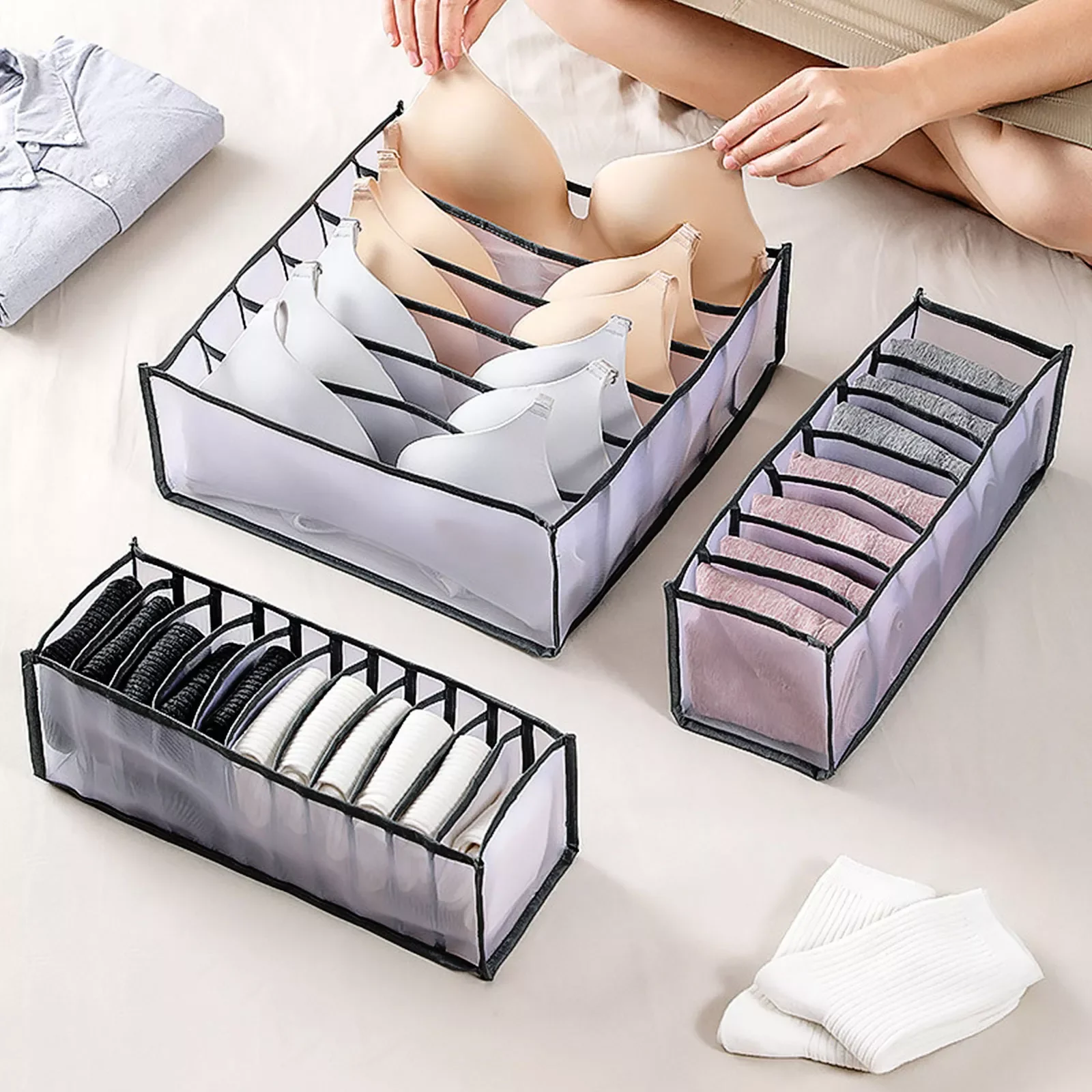 Storage Box Closet Wardrobe Clothes Compartment Boxes Drawer Jeans Socks Separation Organizer Pants Storage
Storage Box Closet Wardrobe Clothes Compartment Boxes Drawer Jeans Socks Separation Organizer Pants Storage