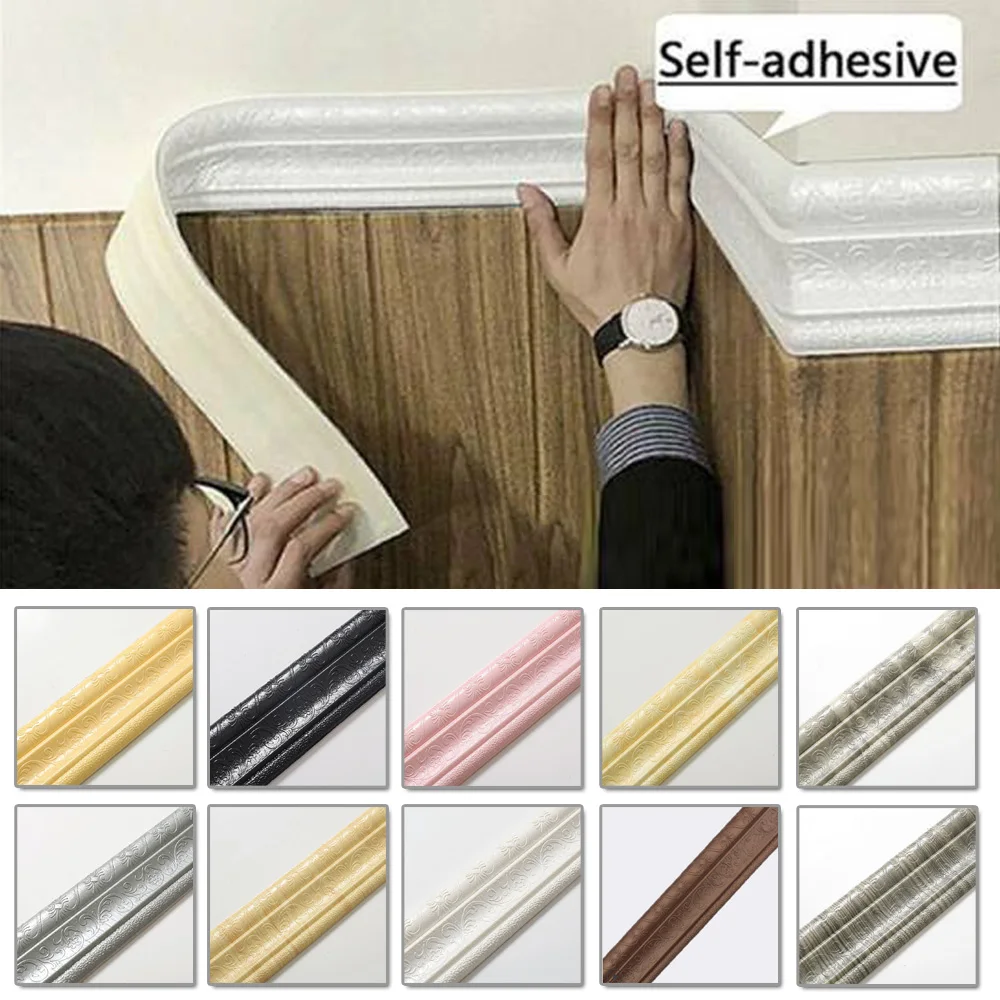 3D Wall Sticker Waist Line Decoration Waterproof Wallpaper Border Skirting Line TV Background Wall Edge Strip Home Decoration
3D Wall Sticker Waist Line Decoration Waterproof Wallpaper Border Skirting Line TV Background Wall Edge Strip Home Decoration