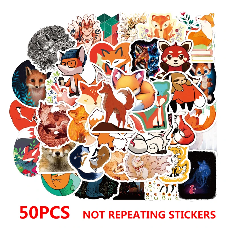 50PCS Cunning Fox Cartoon DIY Decorative Trunk Refrigerator Car Creative Sticker Motorcycle Sticker
50PCS Cunning Fox Cartoon DIY Decorative Trunk Refrigerator Car Creative Sticker Motorcycle Sticker