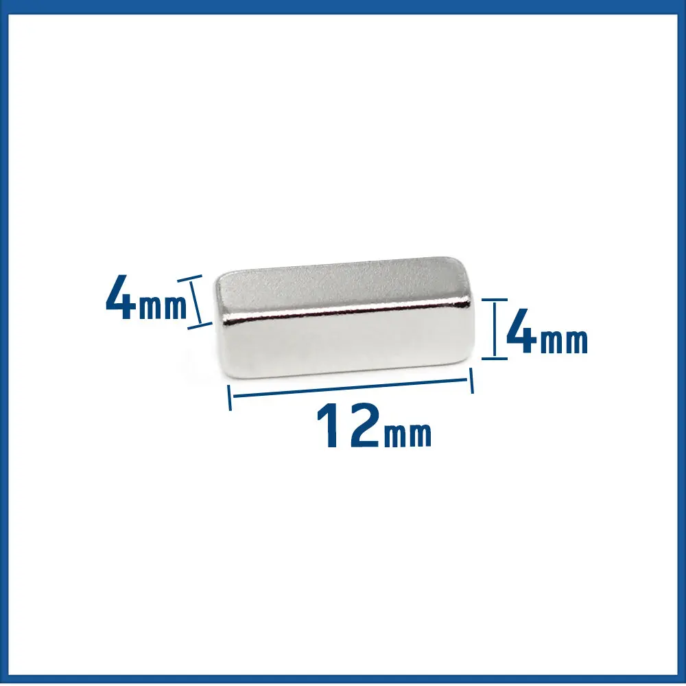 10/20/50/100/200/300PCS 12x4x4 Block Powerful Strong Magnetic Magnets N35 12x4x4mm Quadrate Rare Earth Neodymium Magnet 12*4*4
10/20/50/100/200/300PCS 12x4x4 Block Powerful Strong Magnetic Magnets N35 12x4x4mm Quadrate Rare Earth Neodymium Magnet 12*4*4