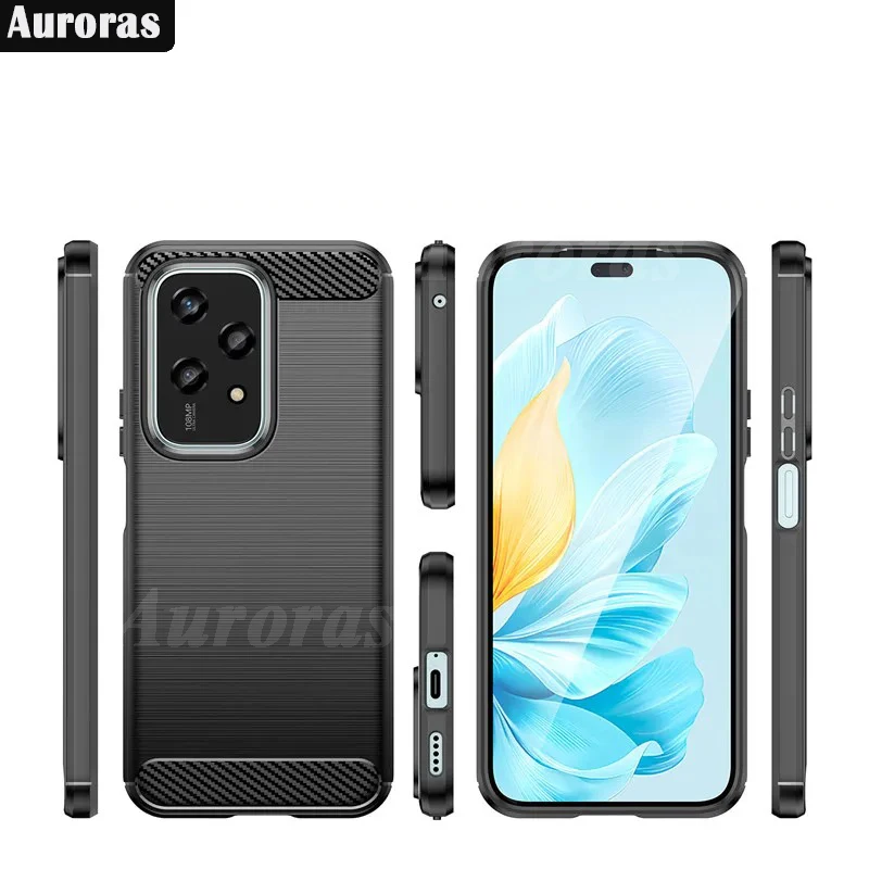 Auroras для Honor 200 Lite Женская деловая матовая текстура Мягкий противоударный чехол