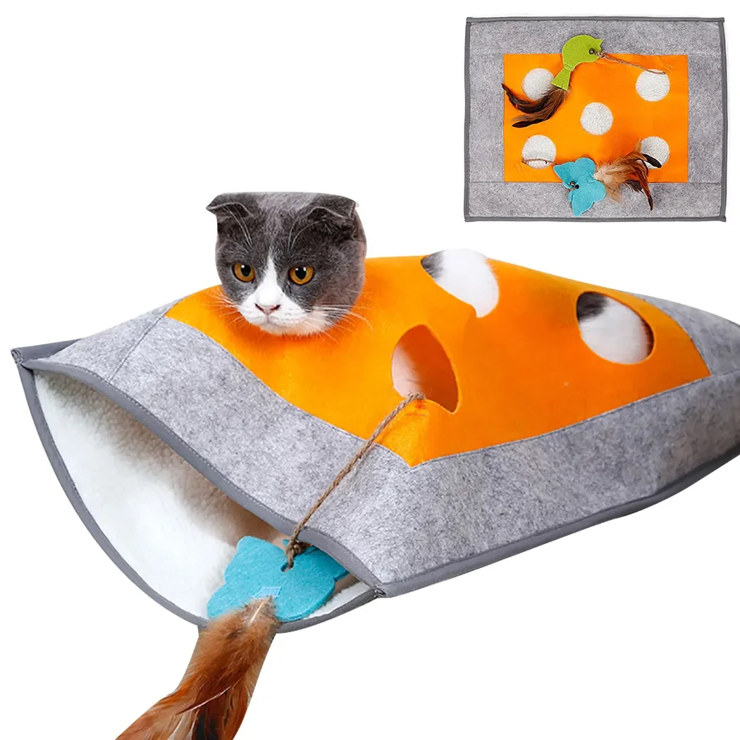 Cat Tunnel Sleeping Bag Creative Breathable Warm Cat Nest Pet Sleeping Bed Puzzle Cat Toy For Kittens
Cat Tunnel Sleeping Bag Creative Breathable Warm Cat Nest Pet Sleeping Bed Puzzle Cat Toy For Kittens