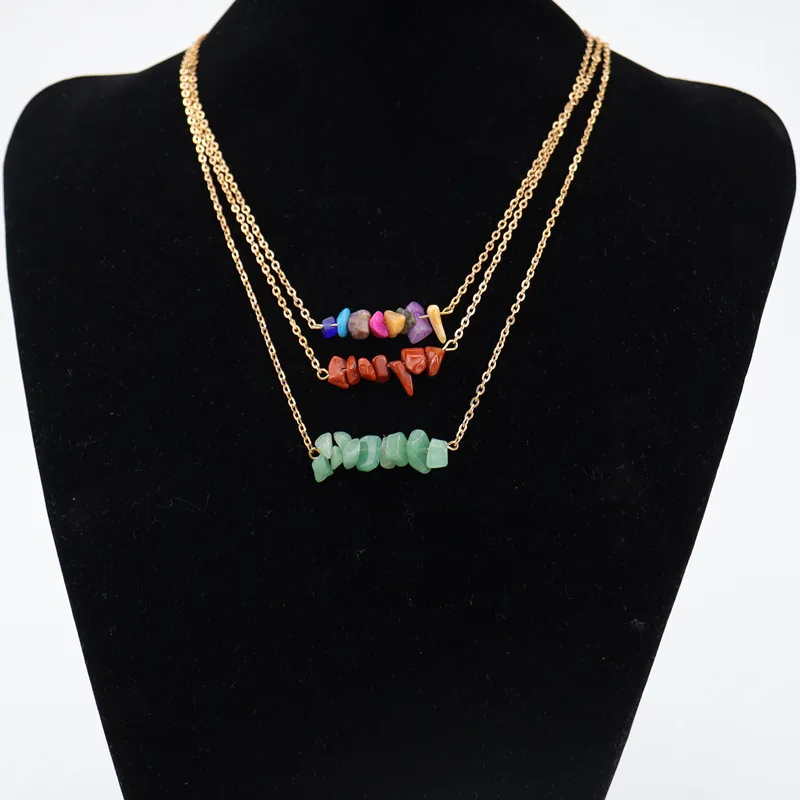 Natural Mineral Crystal Gravel Beaded Choker With Holes Health Raw Ore Power Necklace Women Jewelry Wholesale N541
Natural Mineral Crystal Gravel Beaded Choker With Holes Health Raw Ore Power Necklace Women Jewelry Wholesale N541