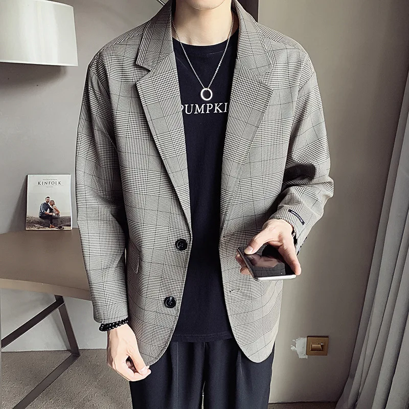 Men Clothing 2022 Spring Suit Men's New Fashion Youth Tide Brand Plaid Suit Loose Casual Jacket Suit Tide Blazer Men
Men Clothing 2022 Spring Suit Men's New Fashion Youth Tide Brand Plaid Suit Loose Casual Jacket Suit Tide Blazer Men