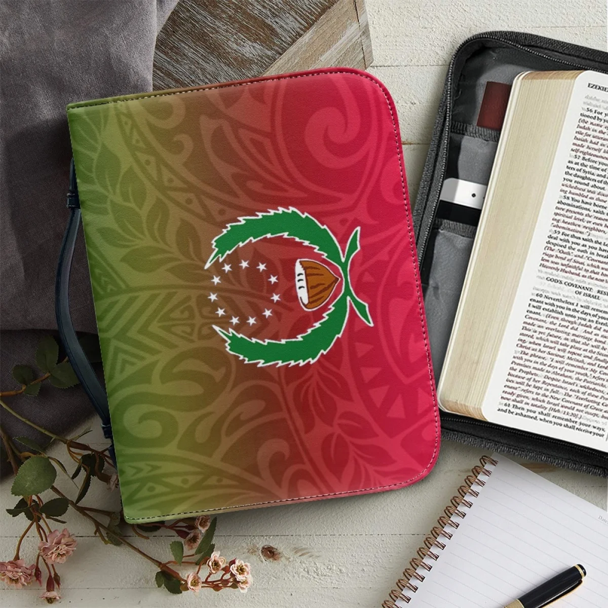 FORUDESIGNS Tribal Tattoo Design Bible Bag Women's New Leather Tote Bags Pohnpei Printed Bible Case Bag Stylish Convenient
FORUDESIGNS Tribal Tattoo Design Bible Bag Women's New Leather Tote Bags Pohnpei Printed Bible Case Bag Stylish Convenient