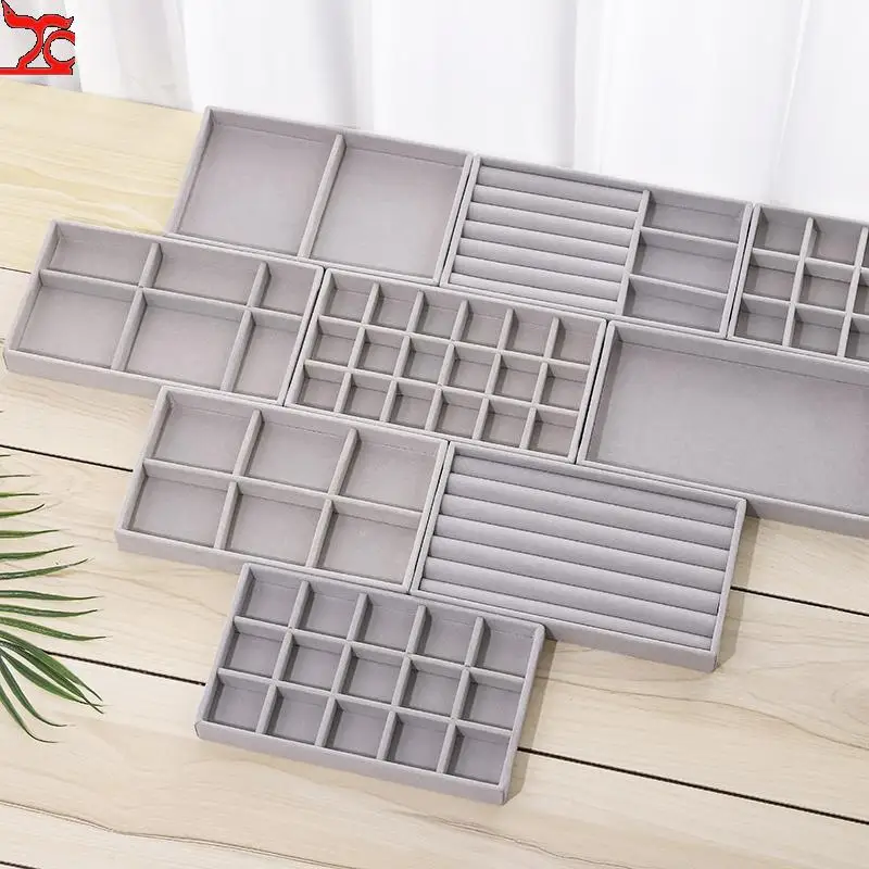 High-Grade Velvet Suede Jewelry Display Tray Ring Earring Organizer Holder Rack Showcase Plate Fashion Jewellry Storage Box Case
High-Grade Velvet Suede Jewelry Display Tray Ring Earring Organizer Holder Rack Showcase Plate Fashion Jewellry Storage Box Case