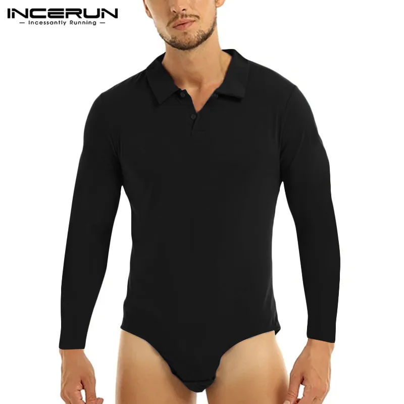 2022 Men Bodysuit Pajamas Long Sleeve Lapel Button Rompers Tops Streetwear Sexy Solid Color Men's Casual Bodysuits S-5XL INCERUN
2022 Men Bodysuit Pajamas Long Sleeve Lapel Button Rompers Tops Streetwear Sexy Solid Color Men's Casual Bodysuits S-5XL INCERUN