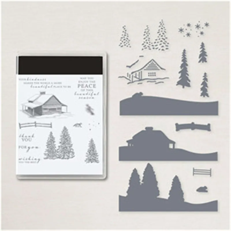 Snow House Metal Cutting Dies And Clear Stamps For Scrapbooking Card Album Photo Making DIY Crafts Stencil Christmas New Arrival
Snow House Metal Cutting Dies And Clear Stamps For Scrapbooking Card Album Photo Making DIY Crafts Stencil Christmas New Arrival